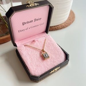 Juicy Couture Lock Pendant Necklace